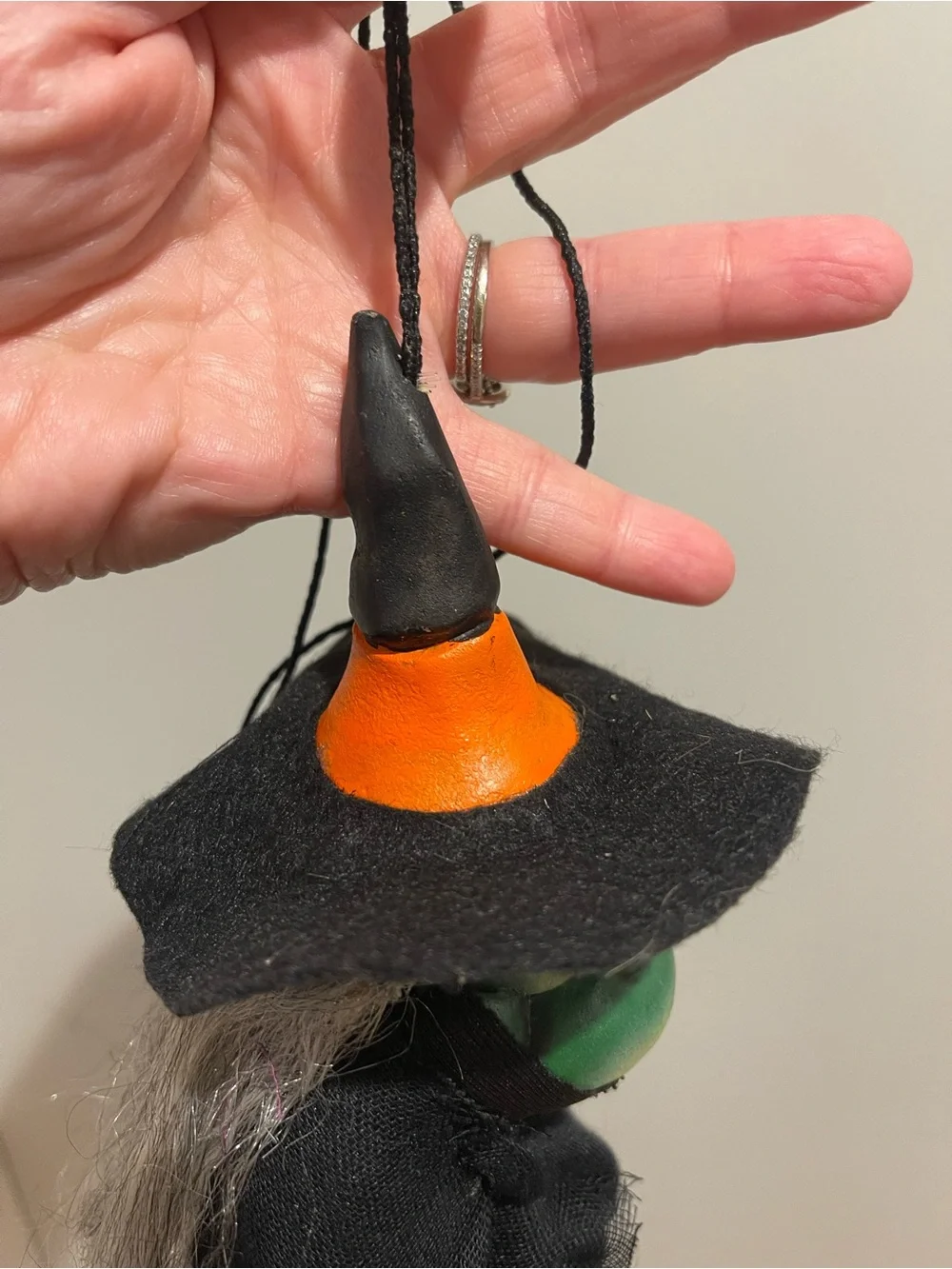 READ Mario Chiodo Studios mini witch goblin hanging Halloween prop decor creepy